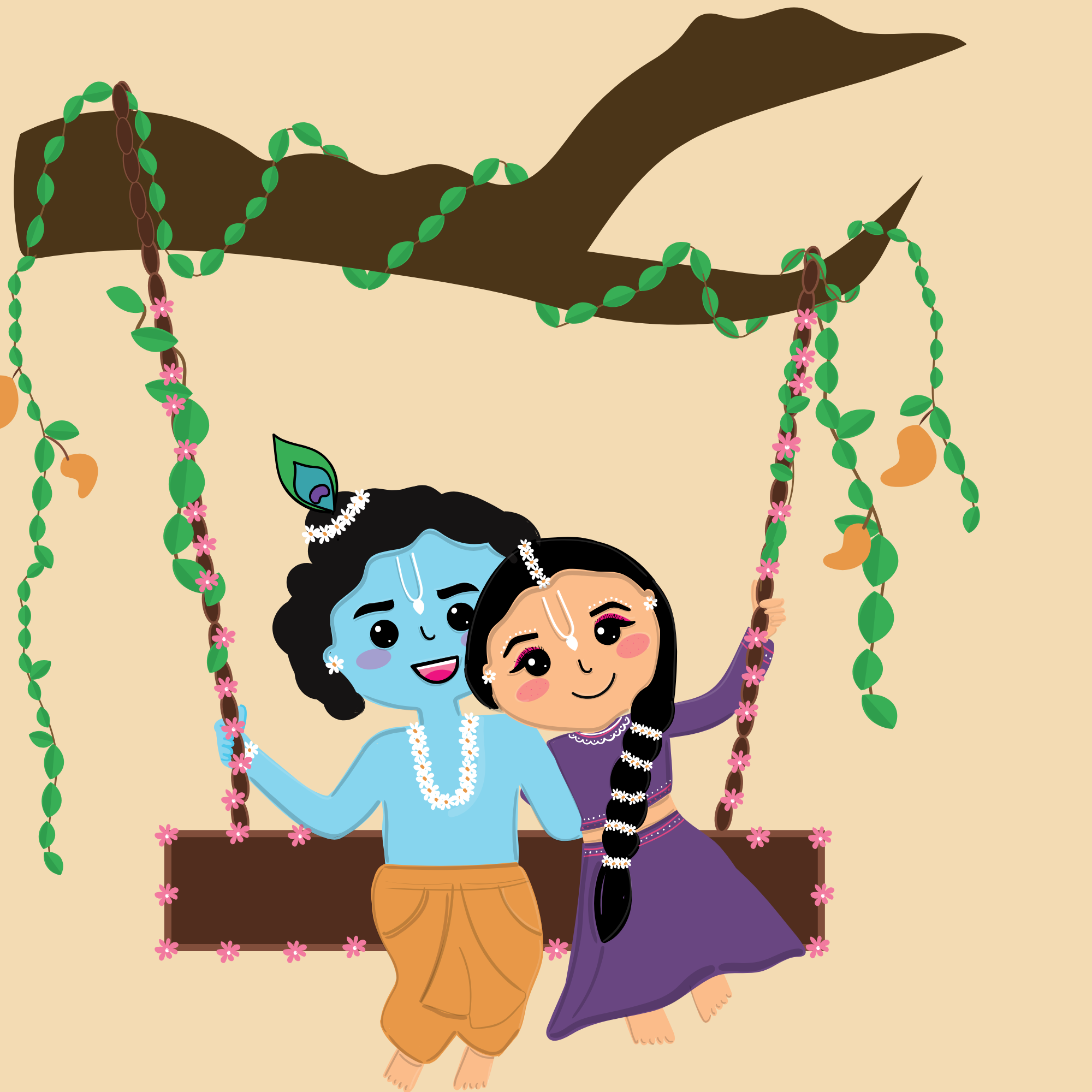 Krishna and Radha’s Beautiful Bond