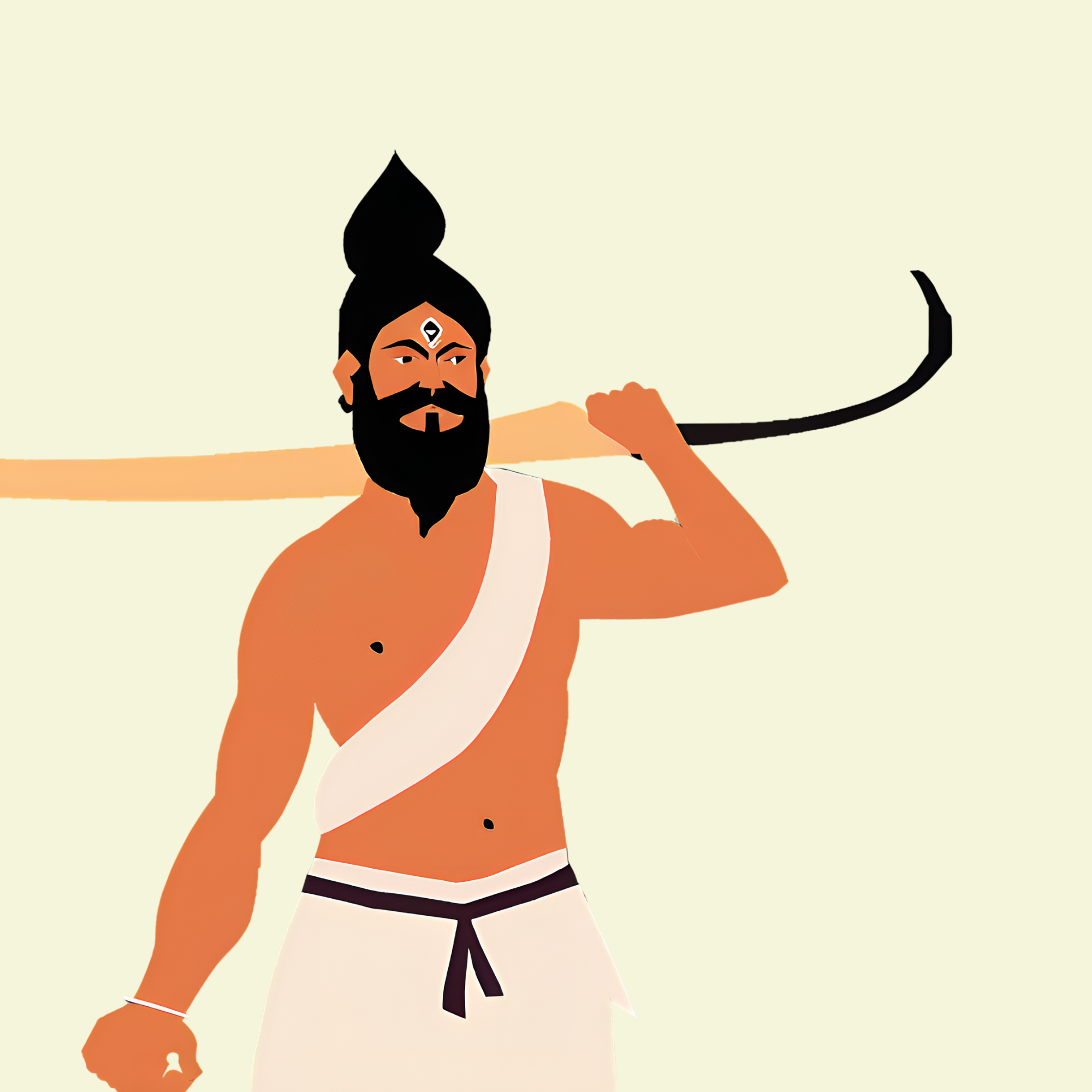 A depiction of Parshuram